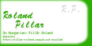 roland pillar business card