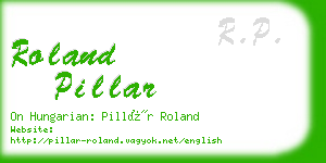 roland pillar business card